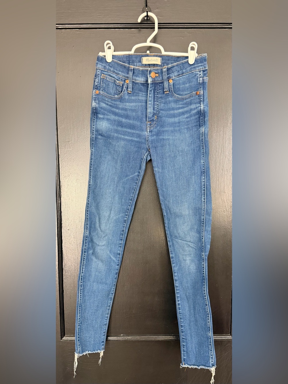 Madewell 9” High-Rise Mid-Blue Skinny Jeans